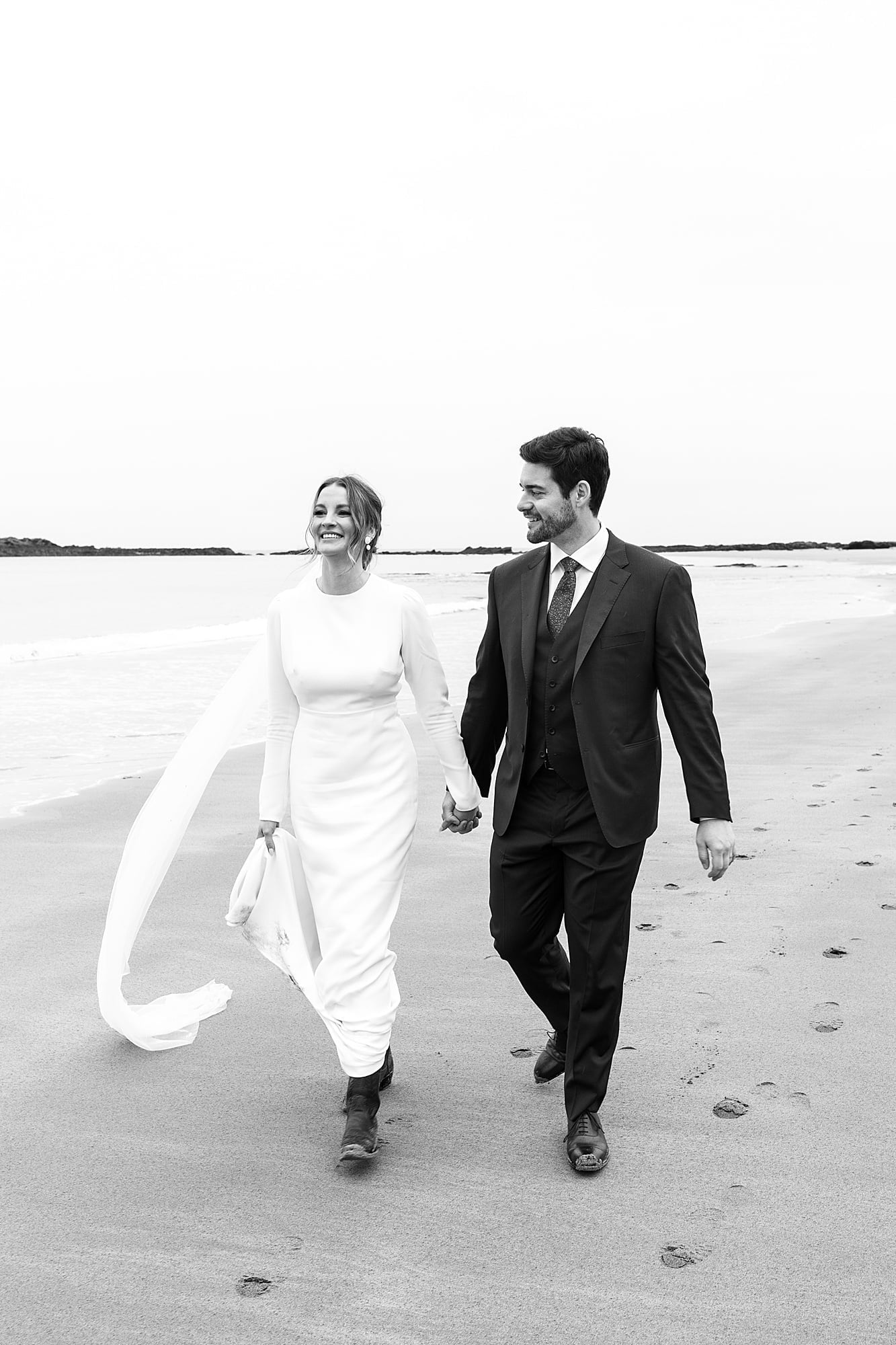 seacliff beach micro wedding bride and groom photography portraits casual photos