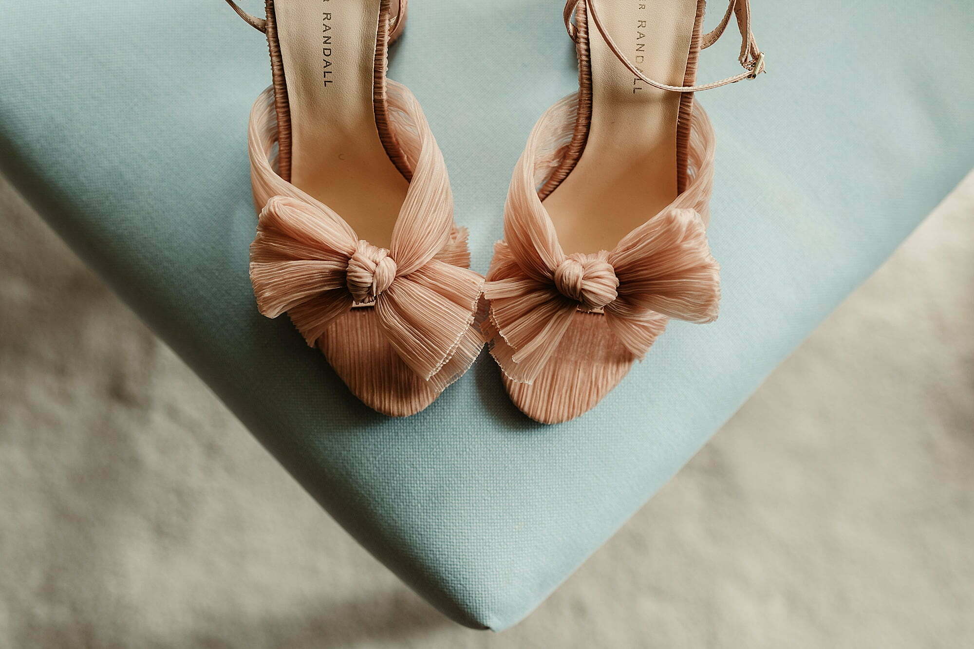 Loeffler Randall wedding shoes pink bow