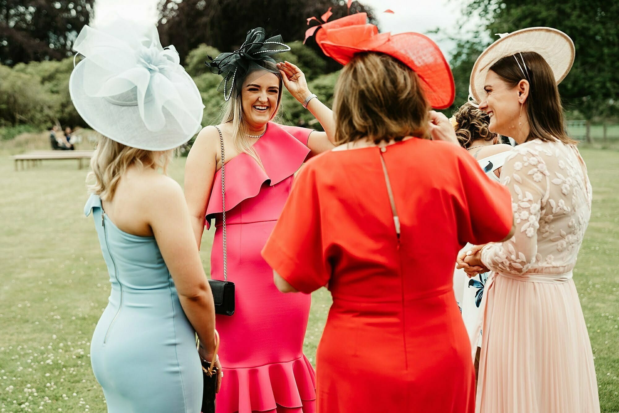 colourful guests dresses wedding