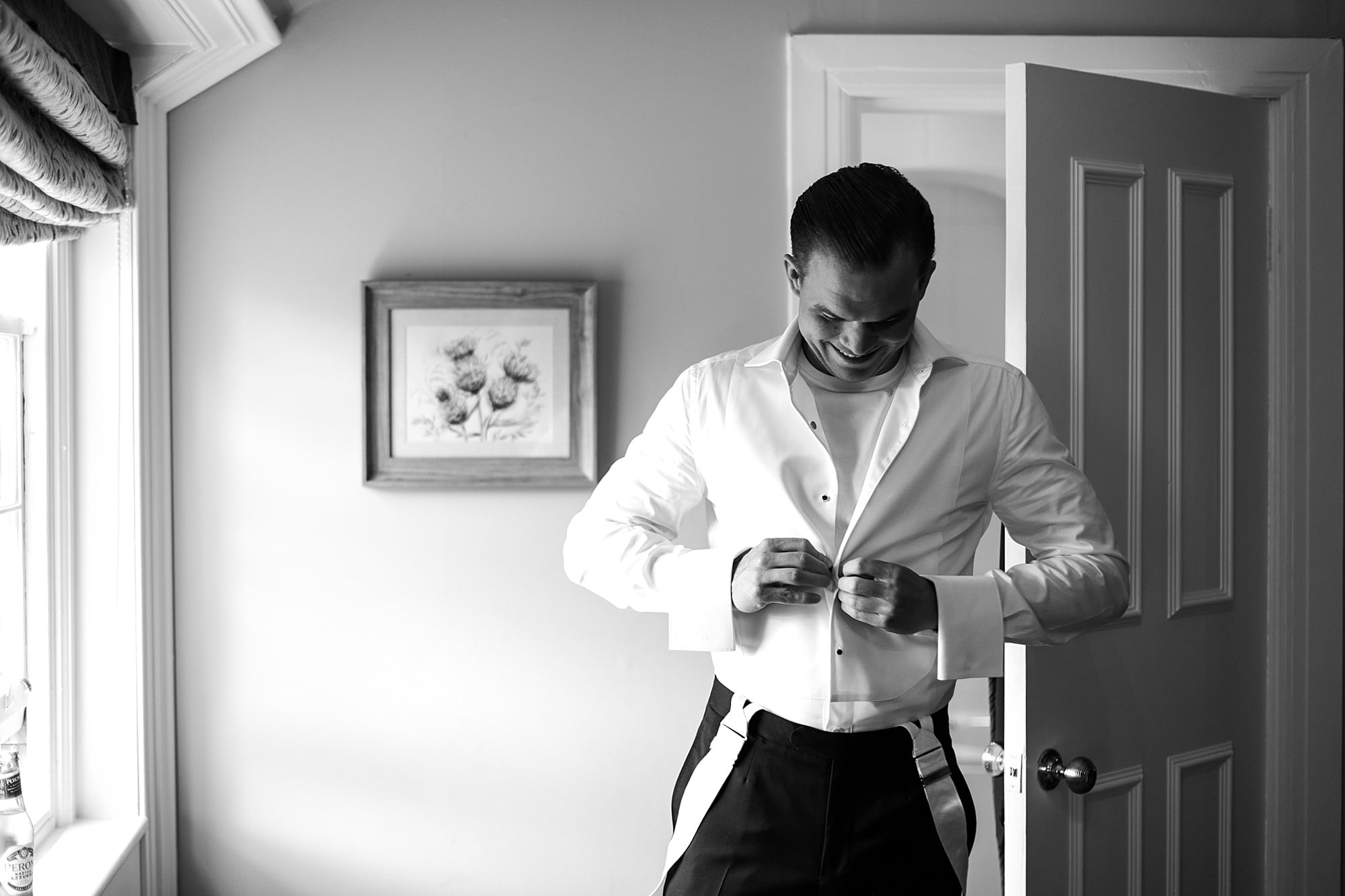 groom getting ready raemoir house Zegna suit