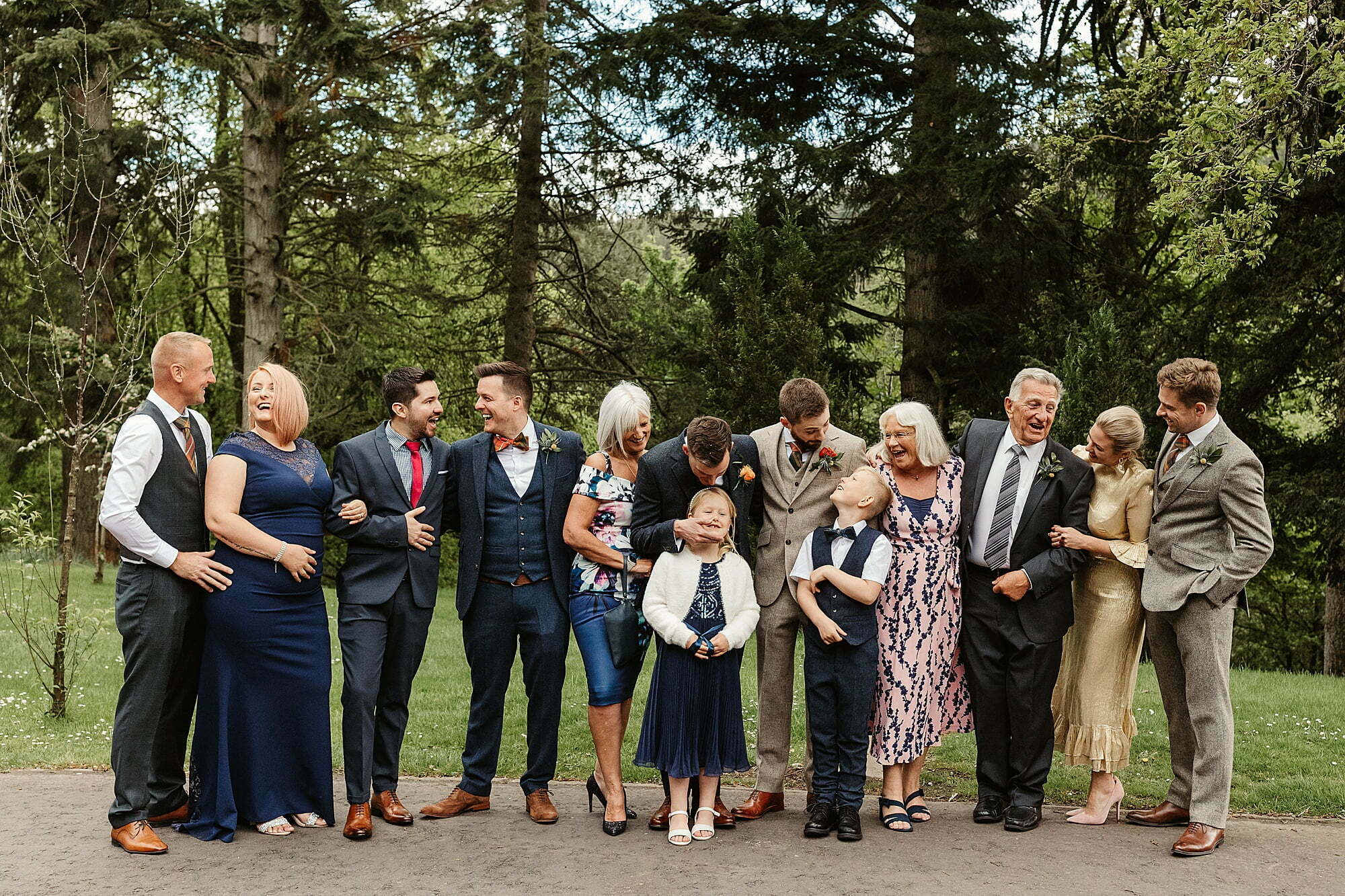 drumtochty castle family portraits group photographs outside