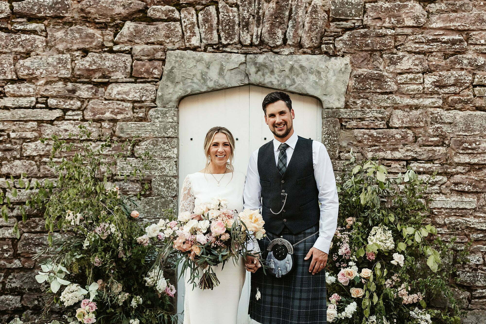 bride-groom-spring-pastel-floral-wedding-styling-drumtochty-castle 