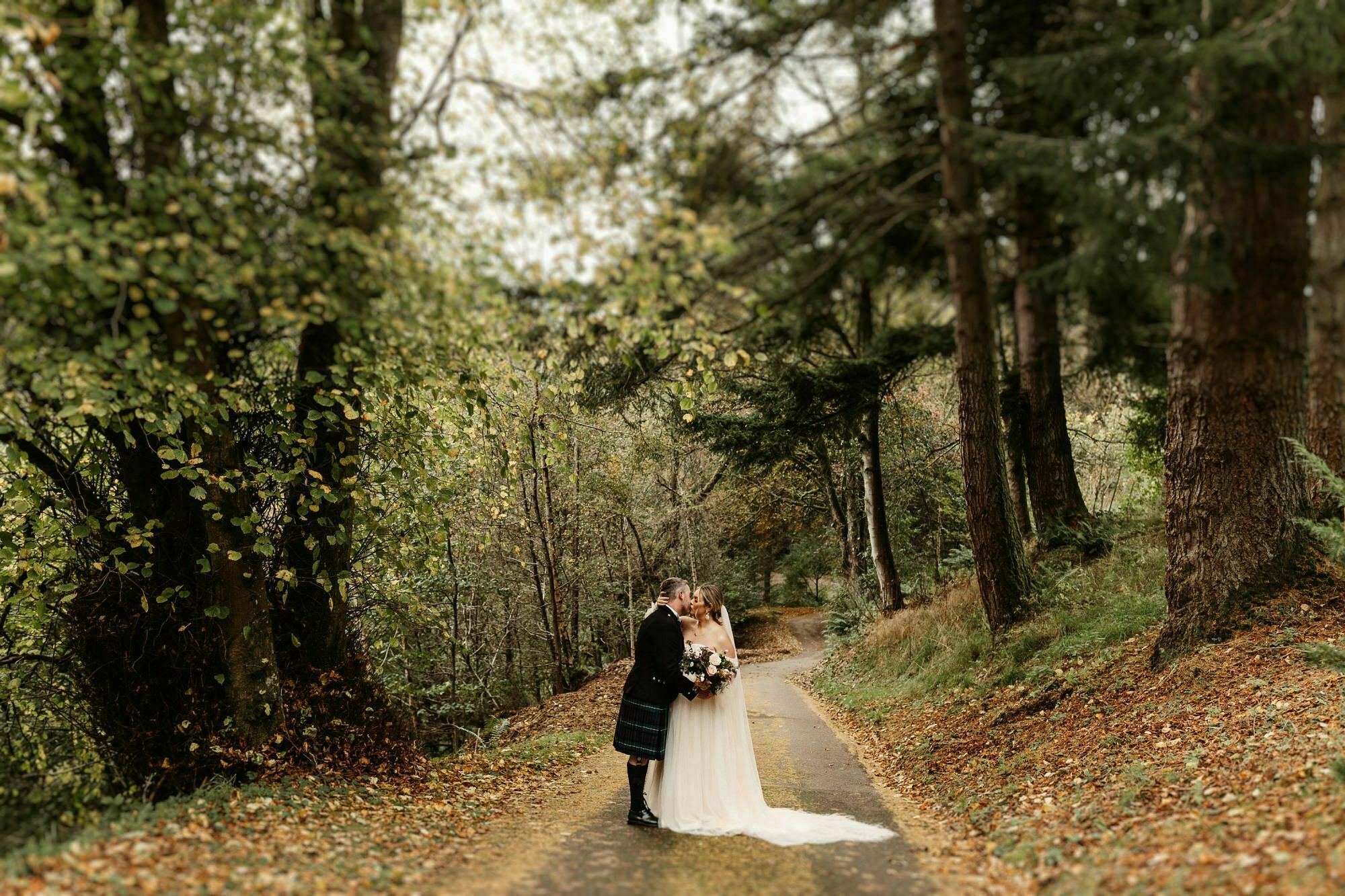 drumtochty castle wedding bride groom portraits photos