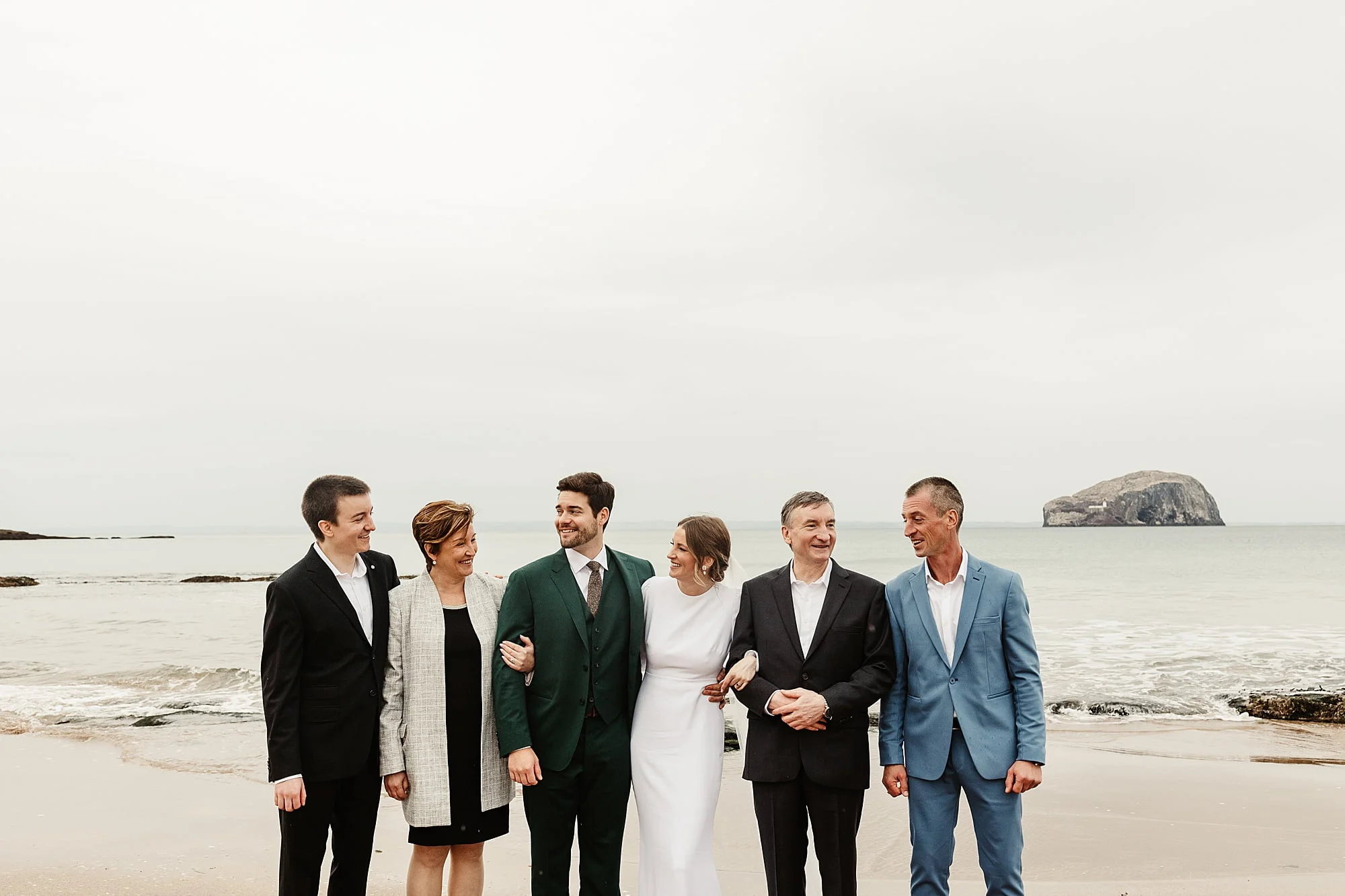 seacliff beach micro wedding ceremony family group photo photography