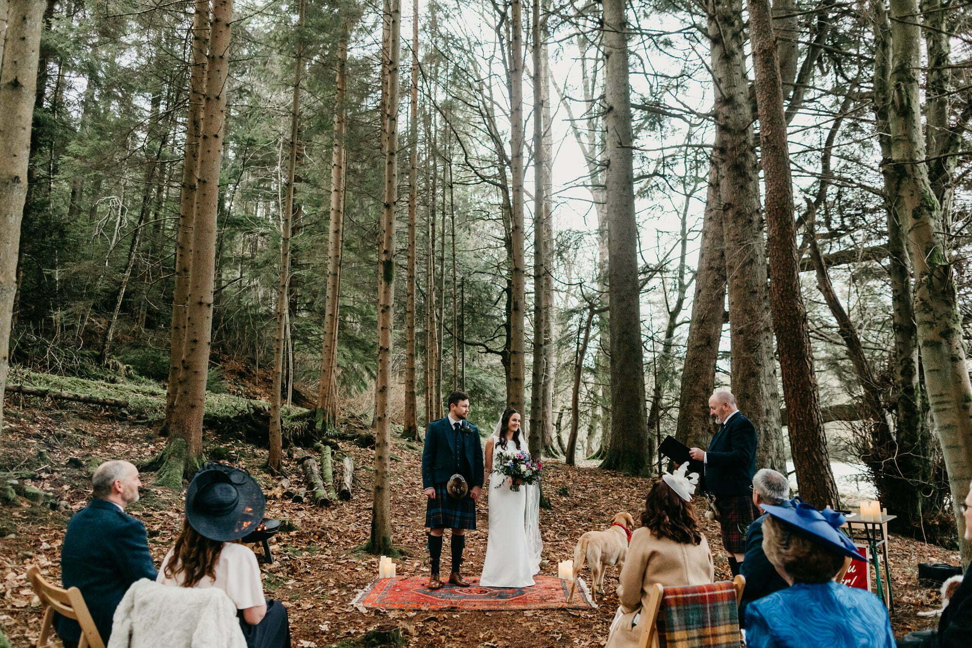 GLENDYE ESTATE WEDDING woodland outdoors aberdeenshire scotland quirky cool venue humanist ceremony