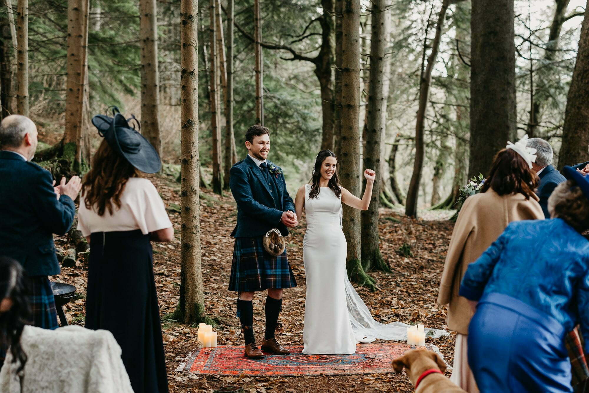 GLENDYE ESTATE WEDDING woodland outdoors aberdeenshire scotland quirky cool venue humanist ceremony