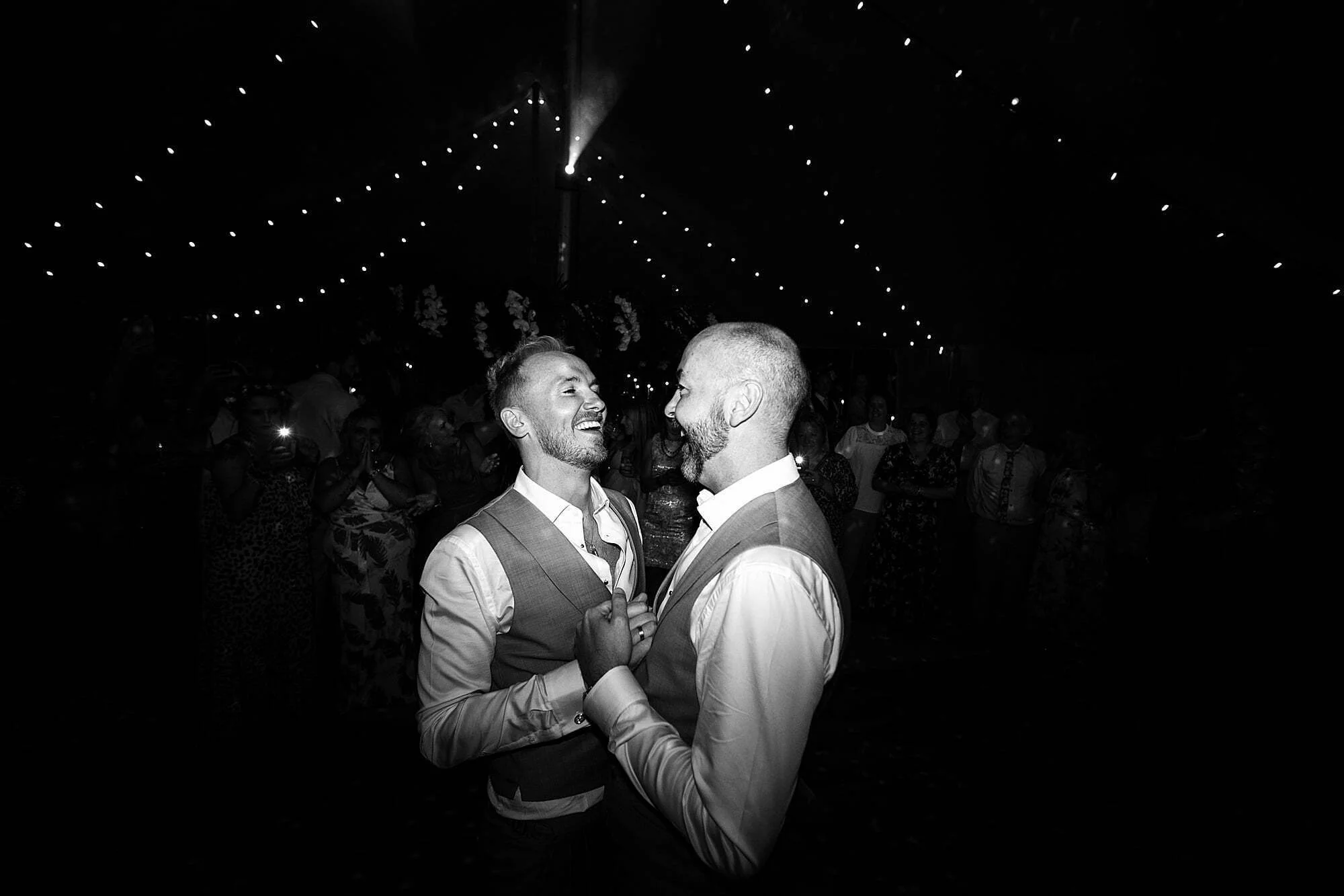 first dance gordon castle marquee same sex couple two grooms