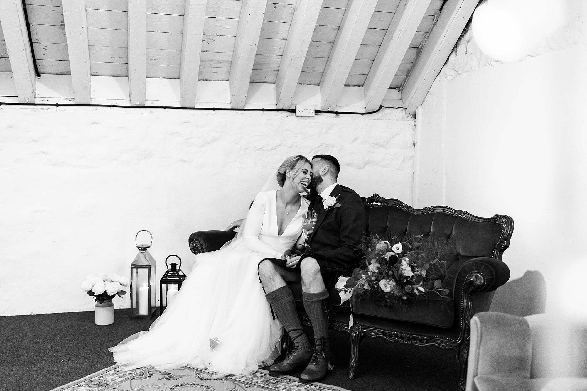 coos cathedral autumnal wedding portraits bride groom photos inside indoors