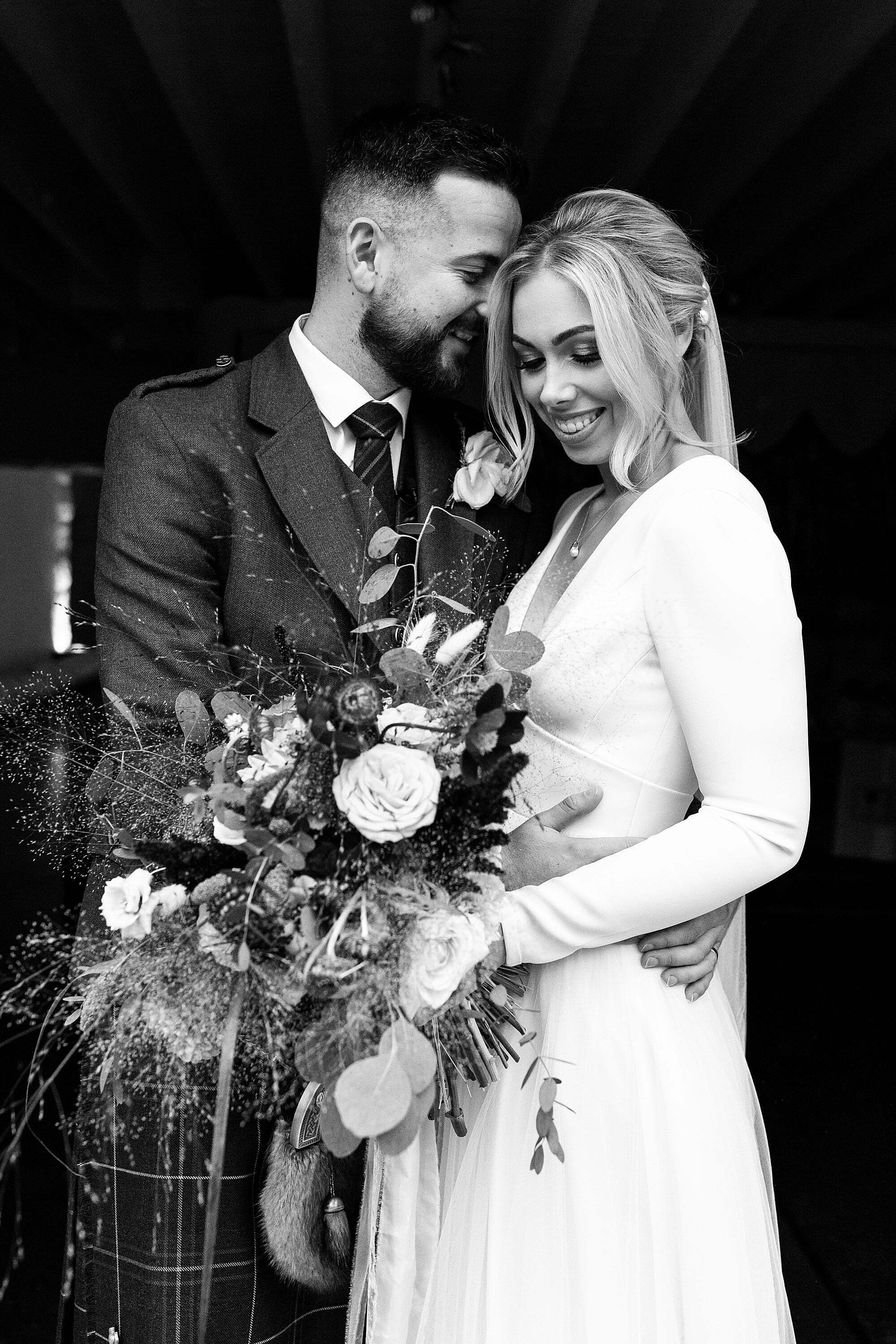 coos cathedral autumnal wedding portraits bride groom photos