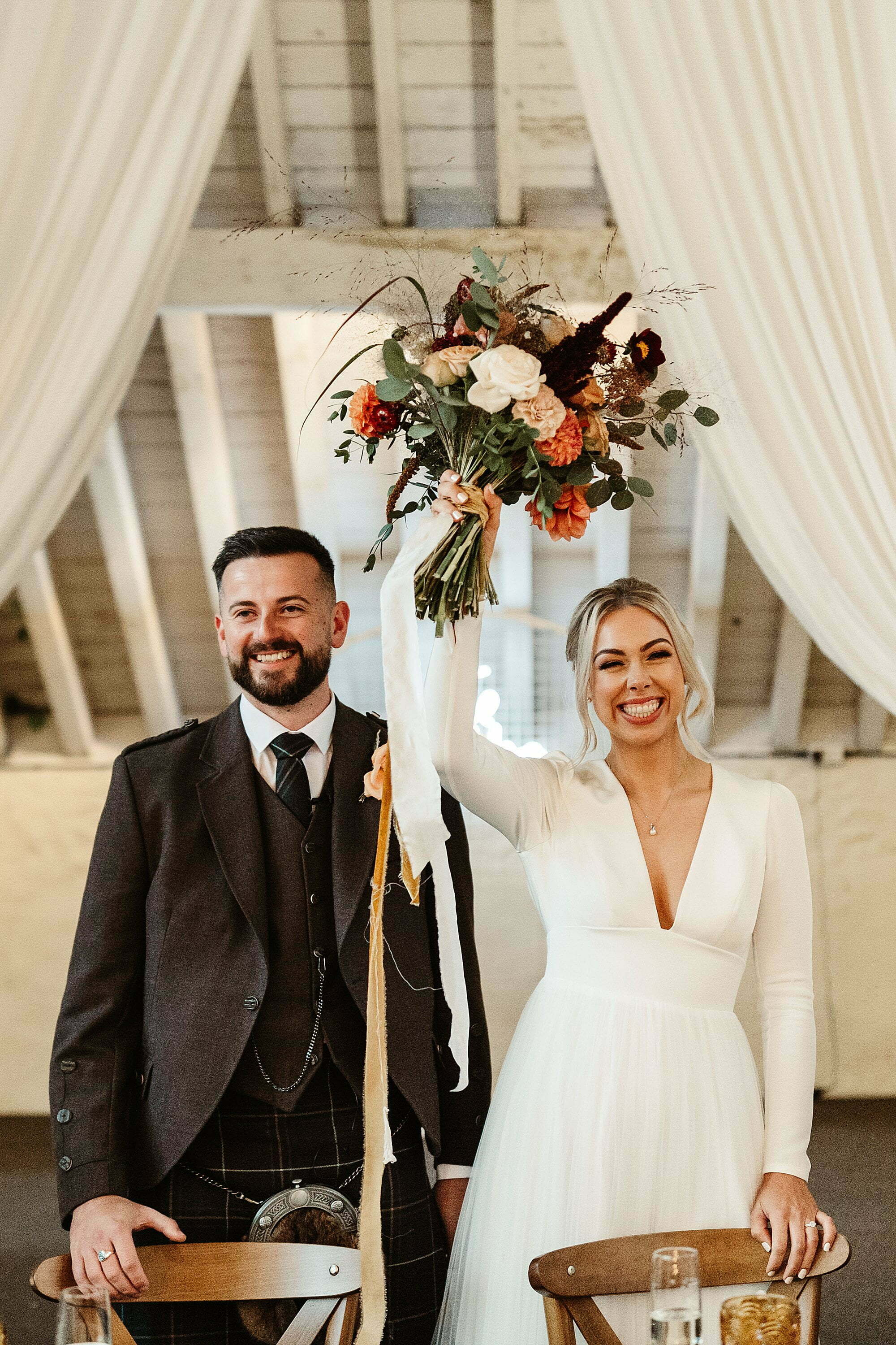 coos cathedral autumnal wedding gloam flowers bouquet floral