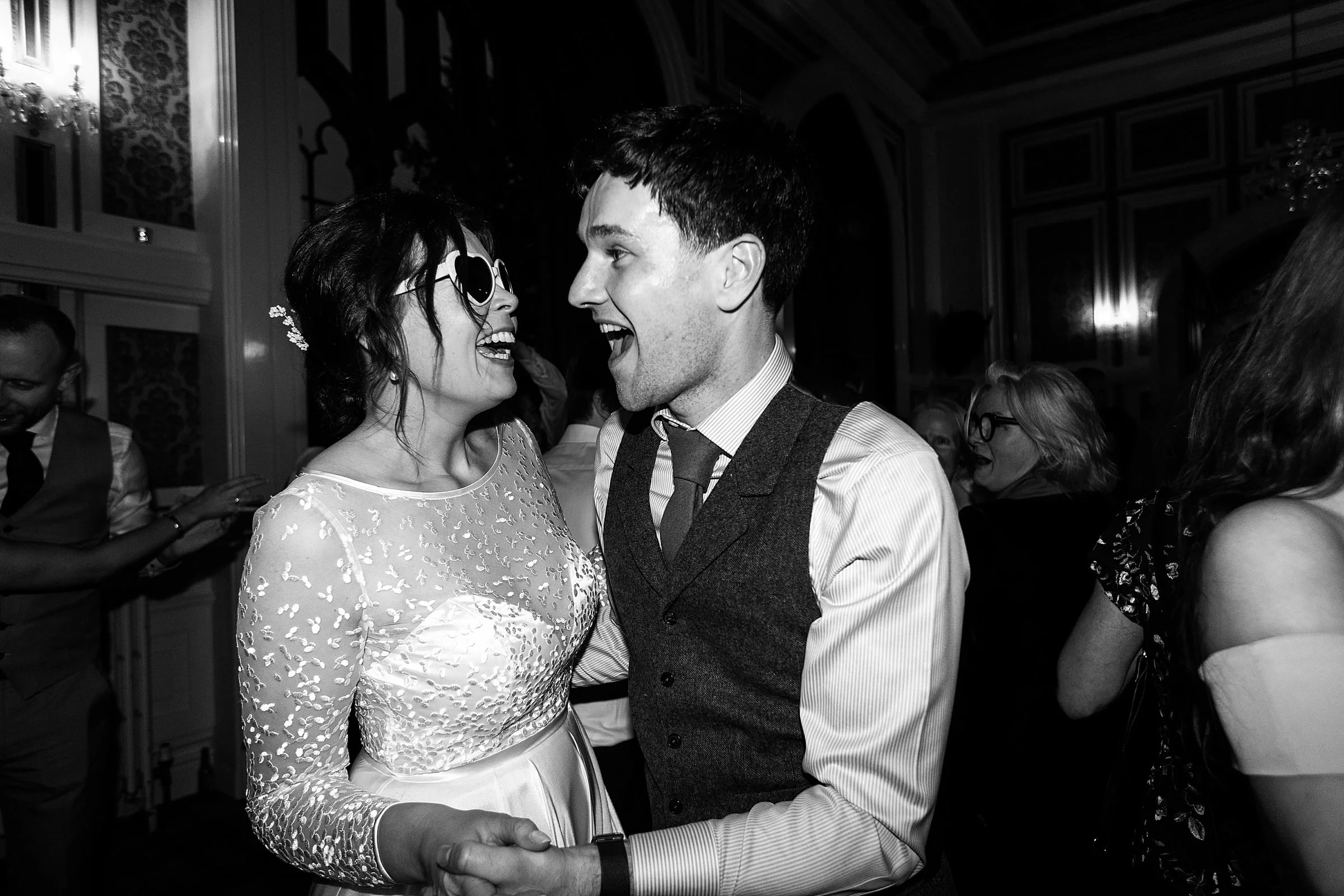 drumtochty castle bride and groom first dance sassi holford dress