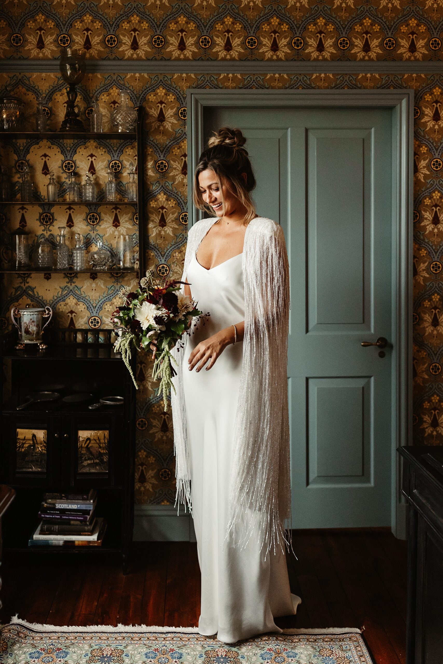 bride portraits photo fife arms halfpenny london wedding dress