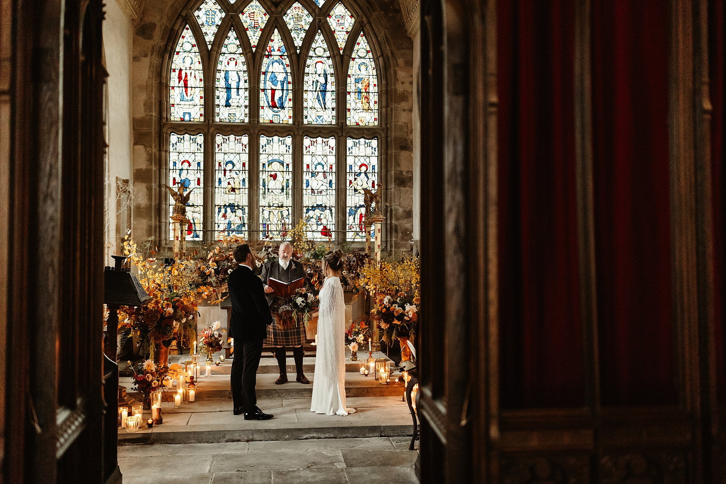 bride and groom elopement fife arms st margarets braemar