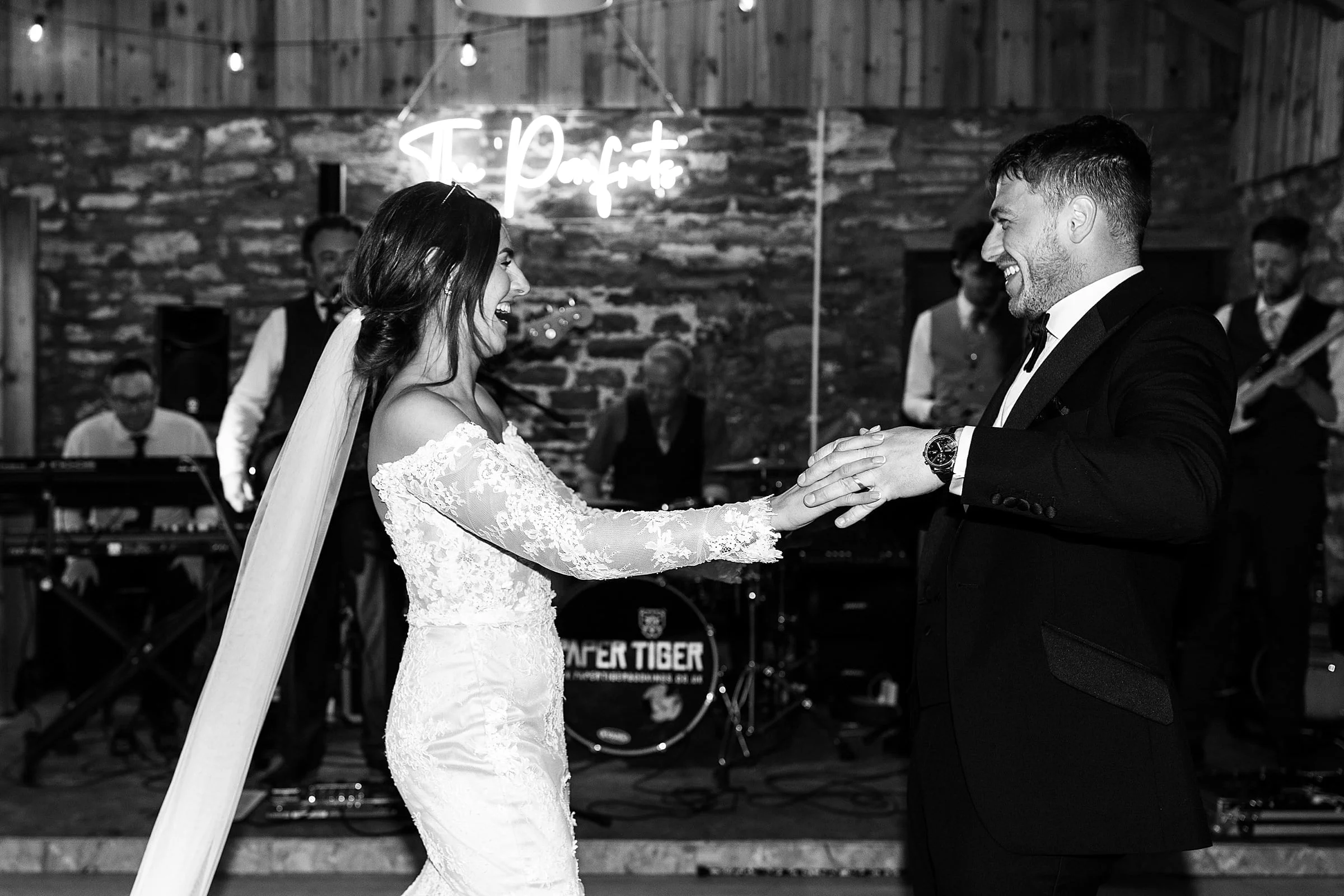 woodwrae farm wedding photography bride and groom first dance