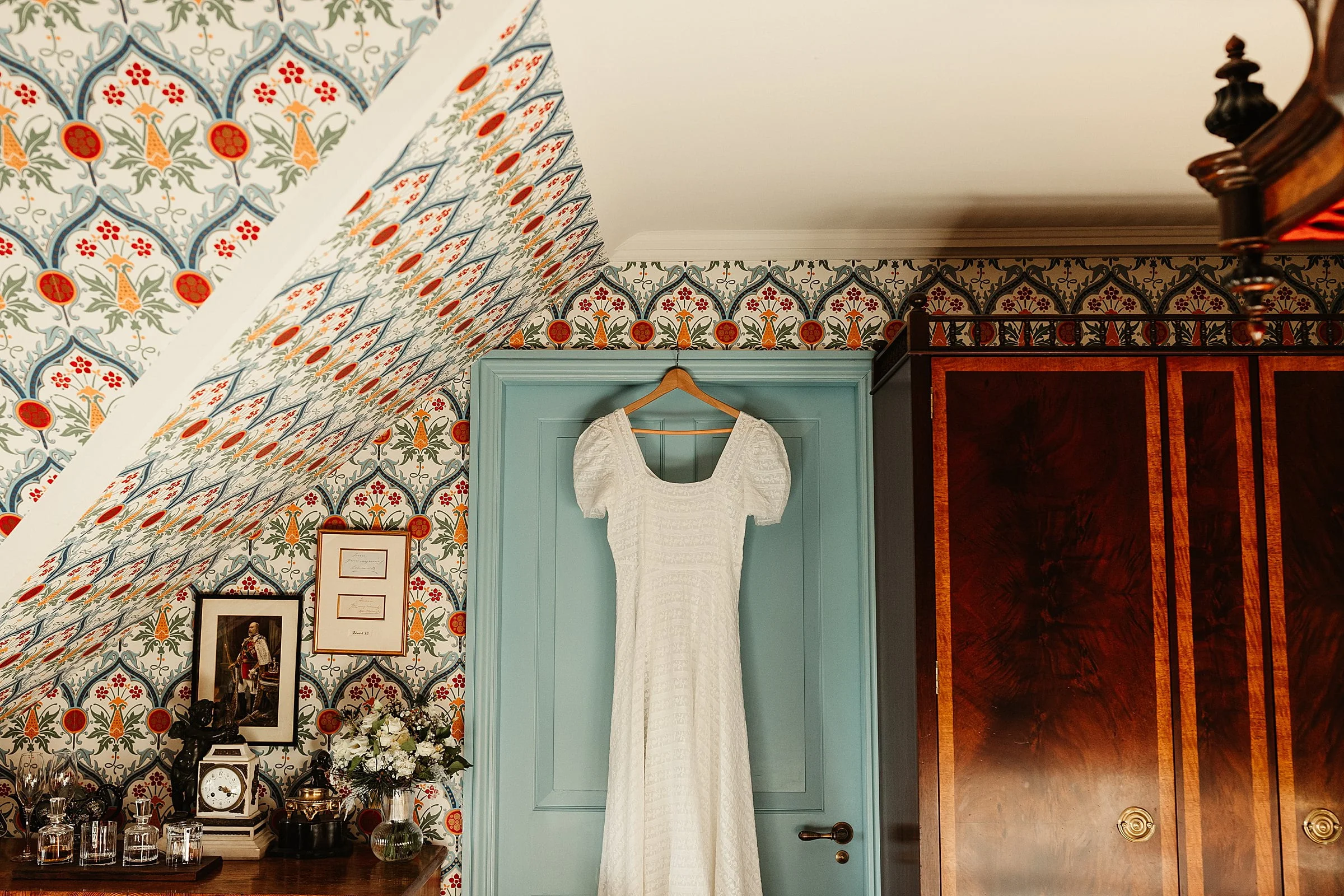 LoveShackFancy wedding dress elopement fife arms