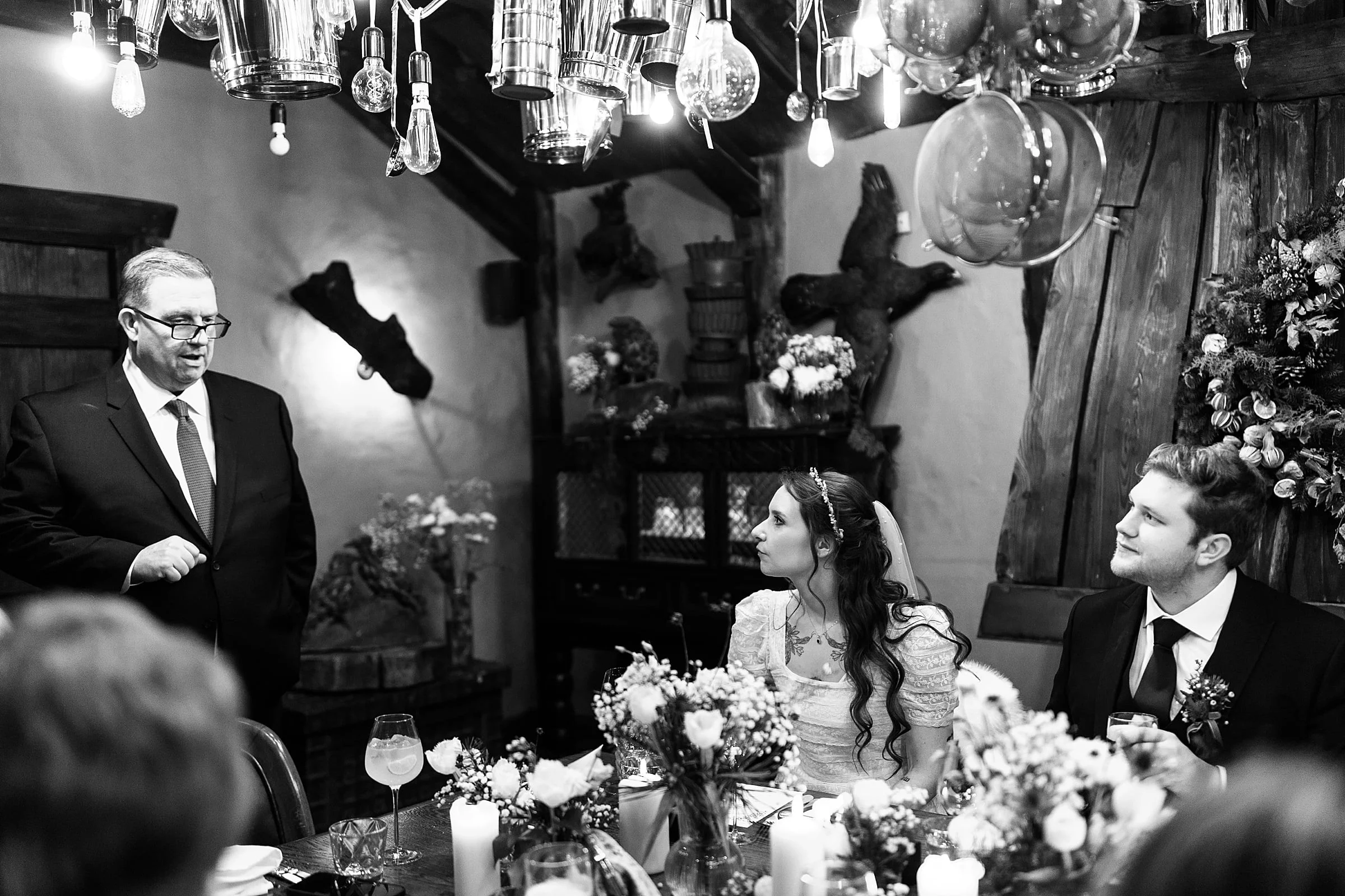 fife arms winter elopement dinner room speeches