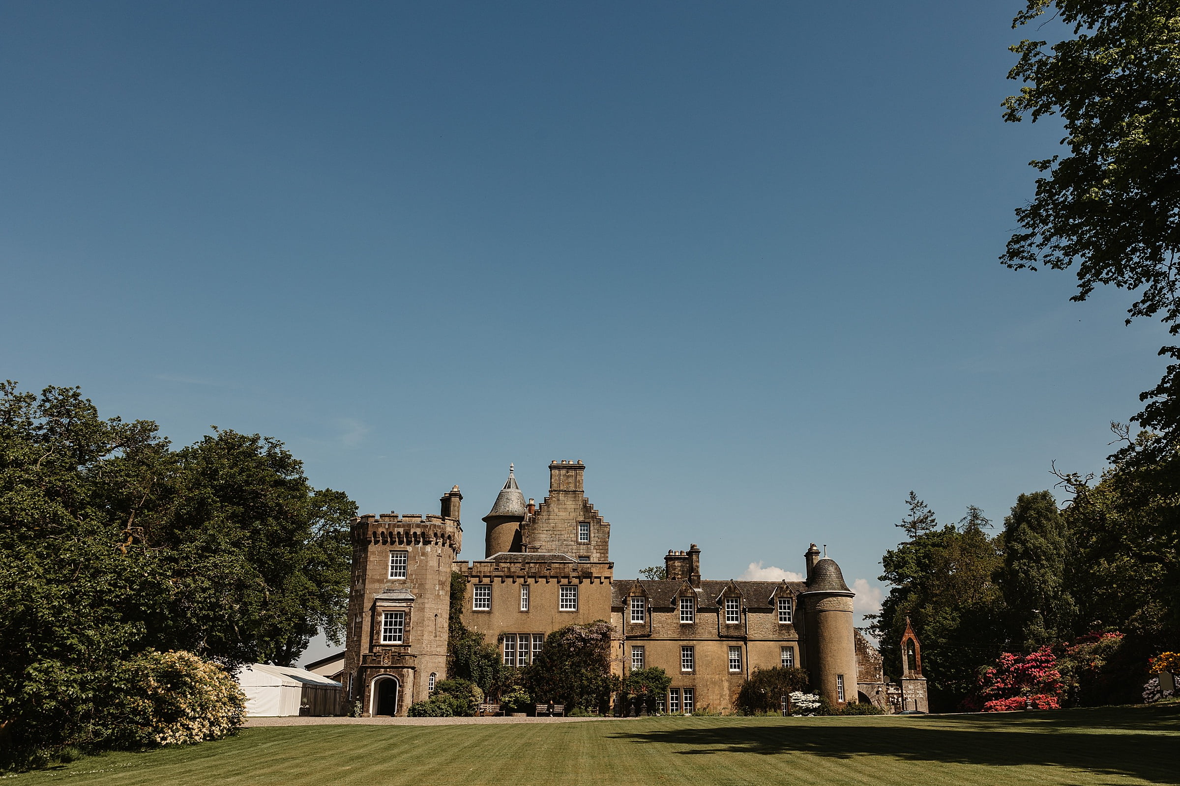 boturich castle exterior entrance outdoor wedding