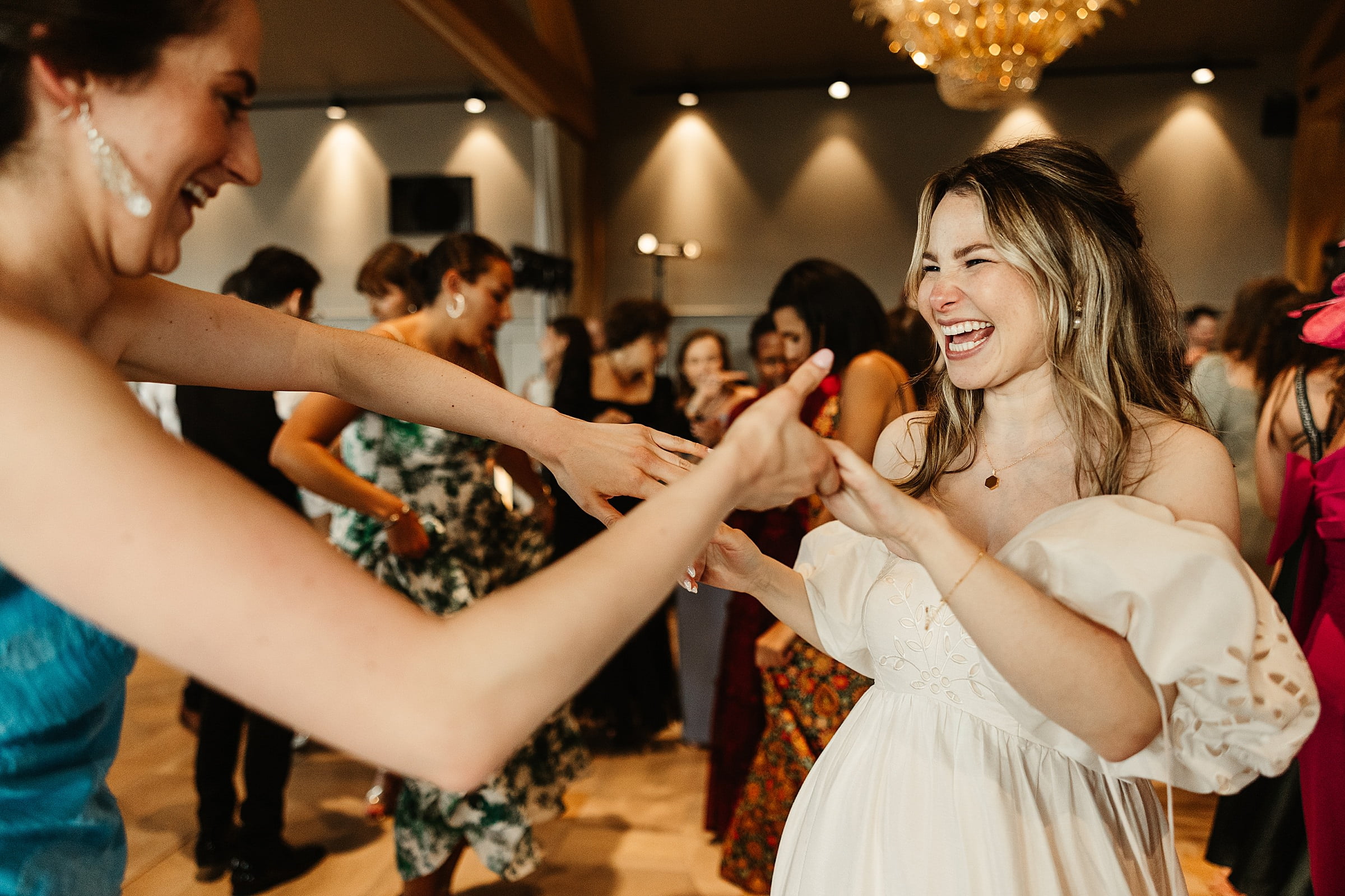 boturich castle wedding bride dancing Anthropologie dress