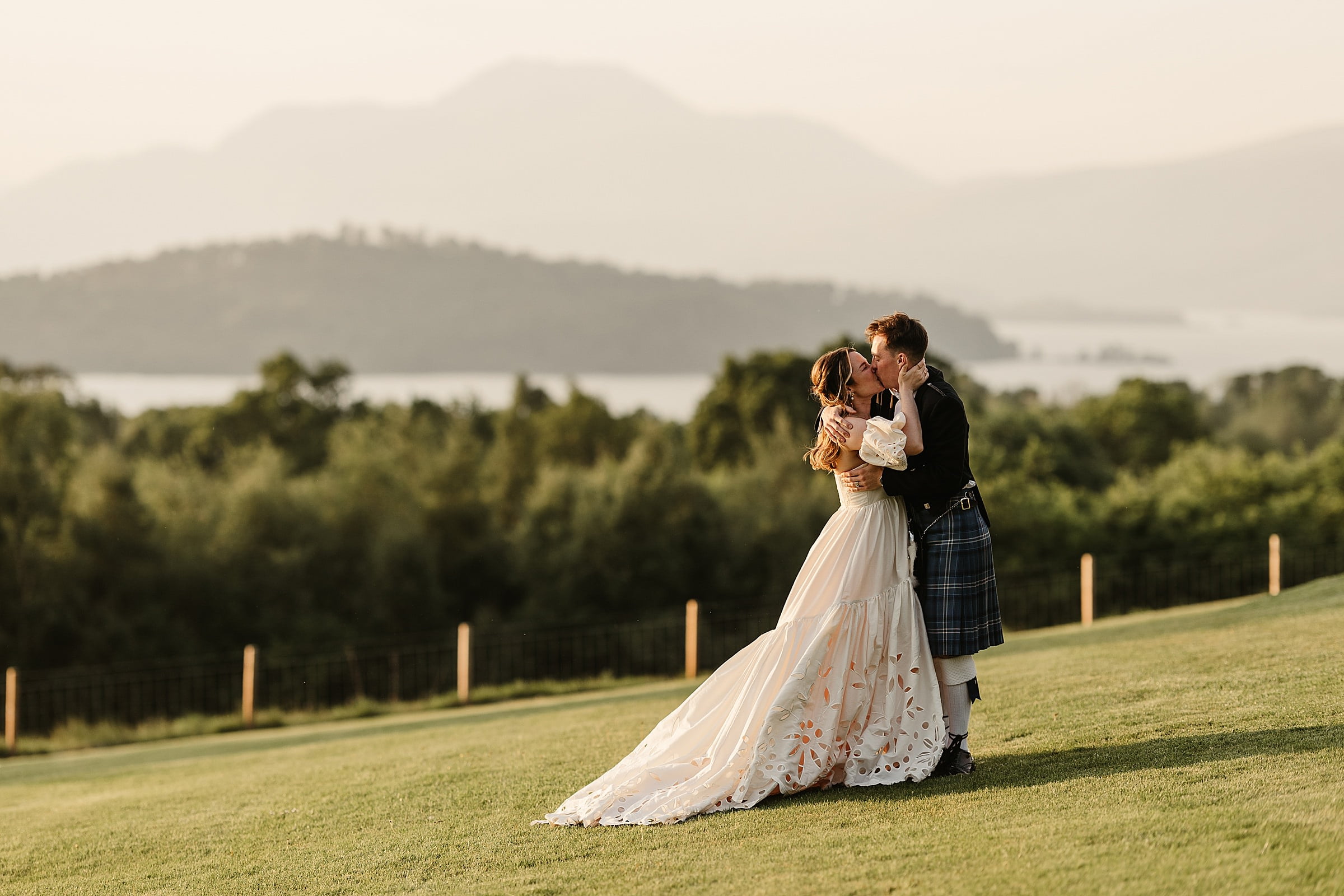 boturich castle wedding photography couple portraits outdoors bride and groom