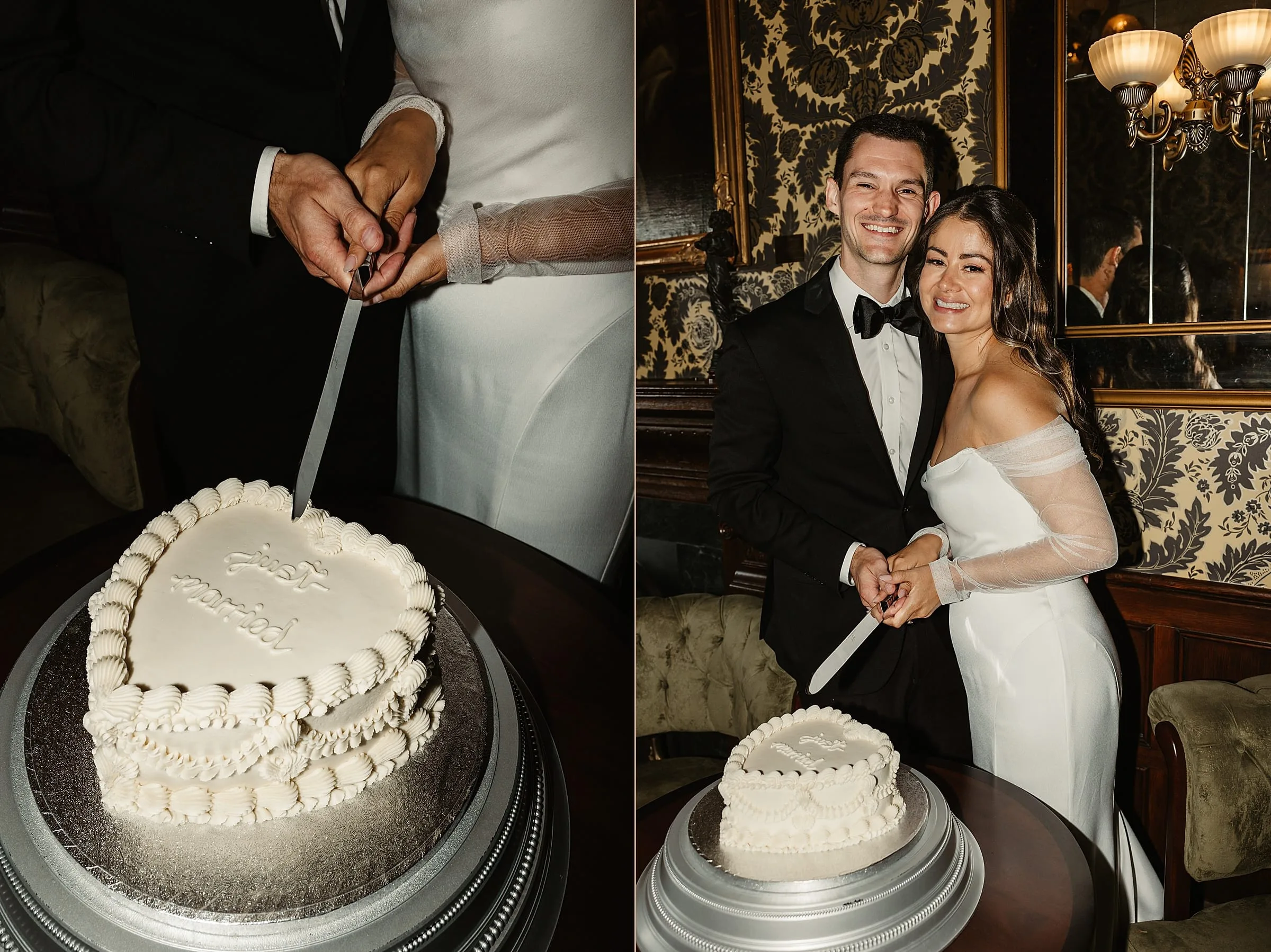 beautiful retro wedding cake edinburgh intimate wedding