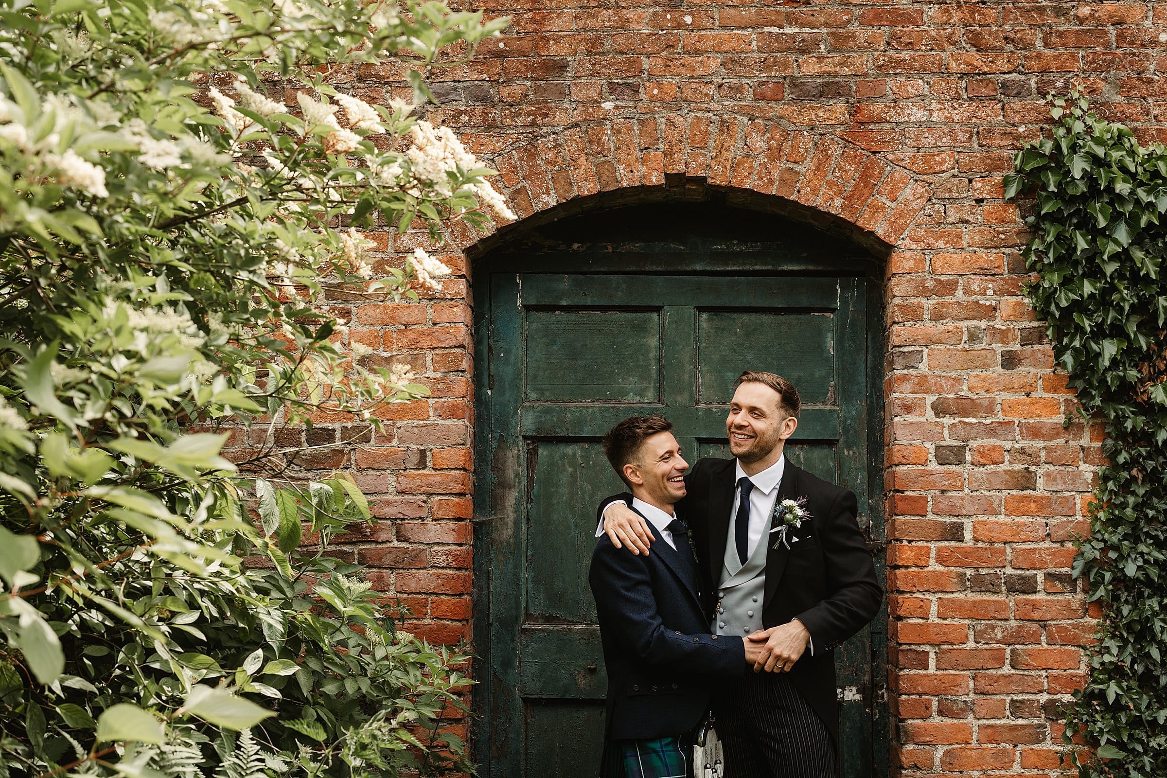 byre at inchyra same sex wedding portraits two grooms wedding photography