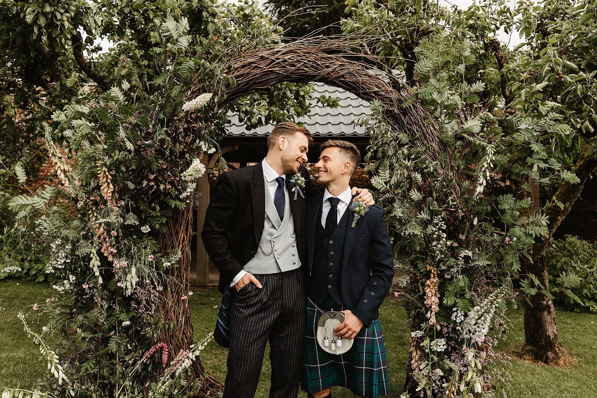 byre at inchyra same sex wedding portraits two grooms wedding photography