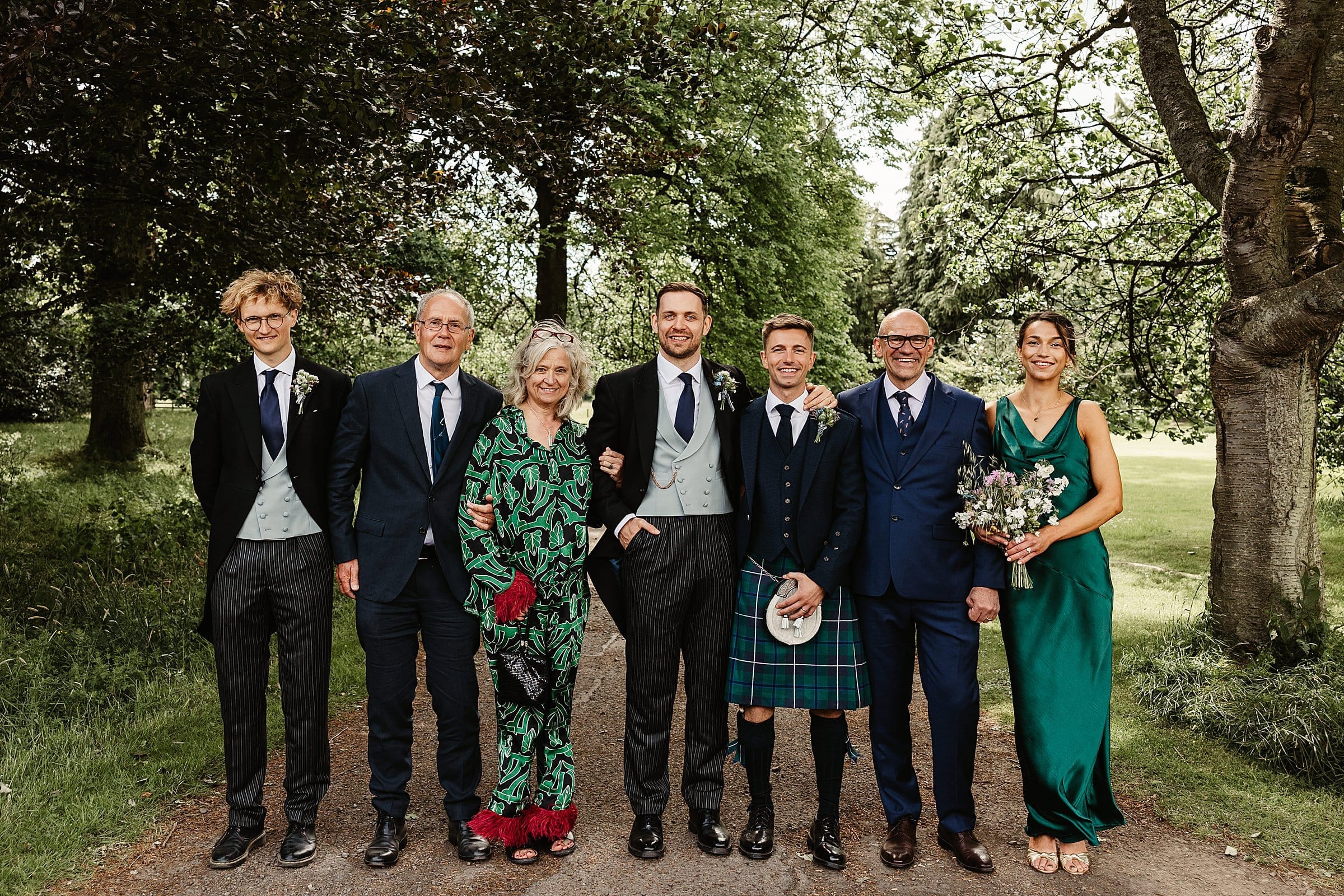 byre at inchyra same sex wedding portraits family photos