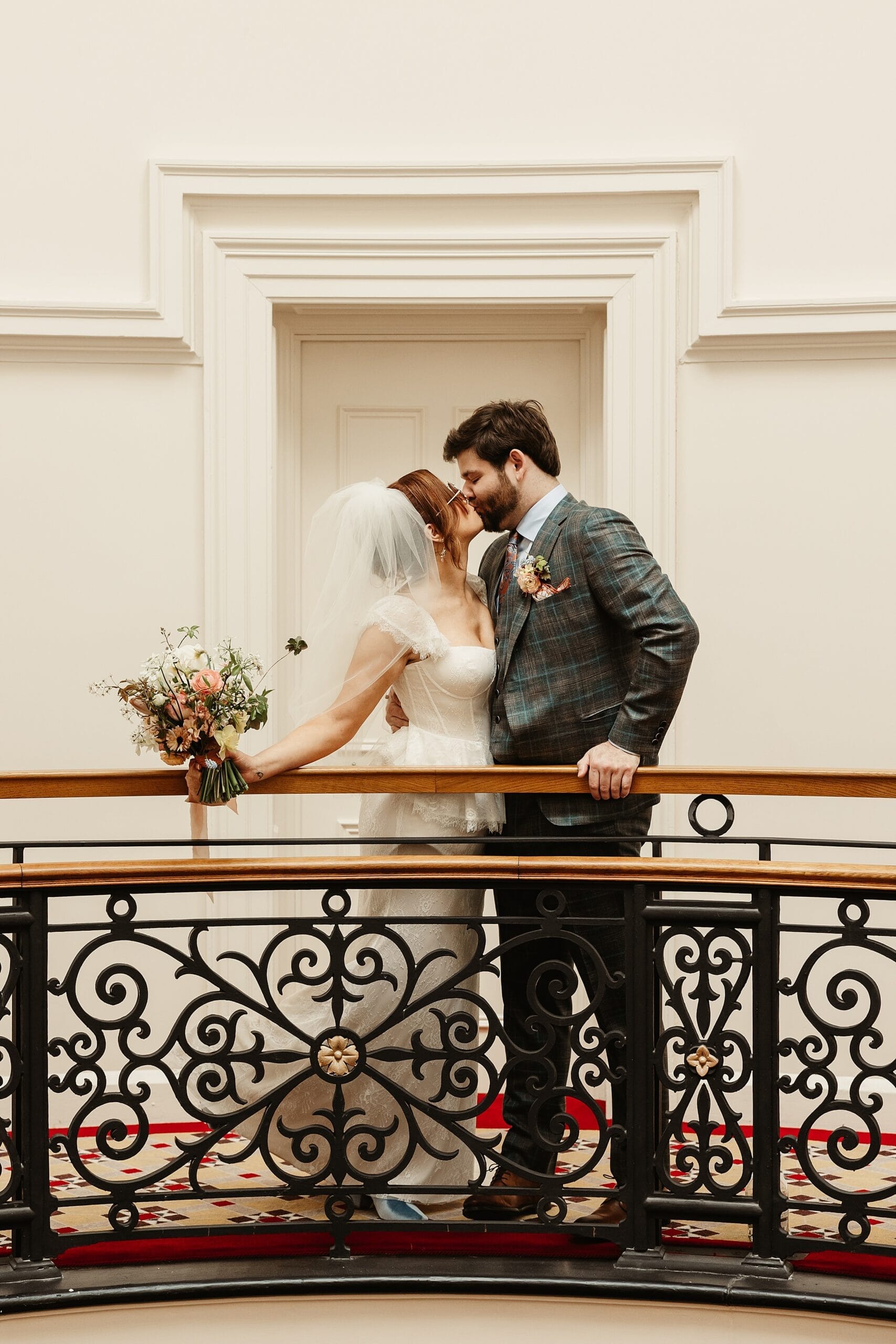 virgin hotels edinburgh elopement wedding photography bride and groom