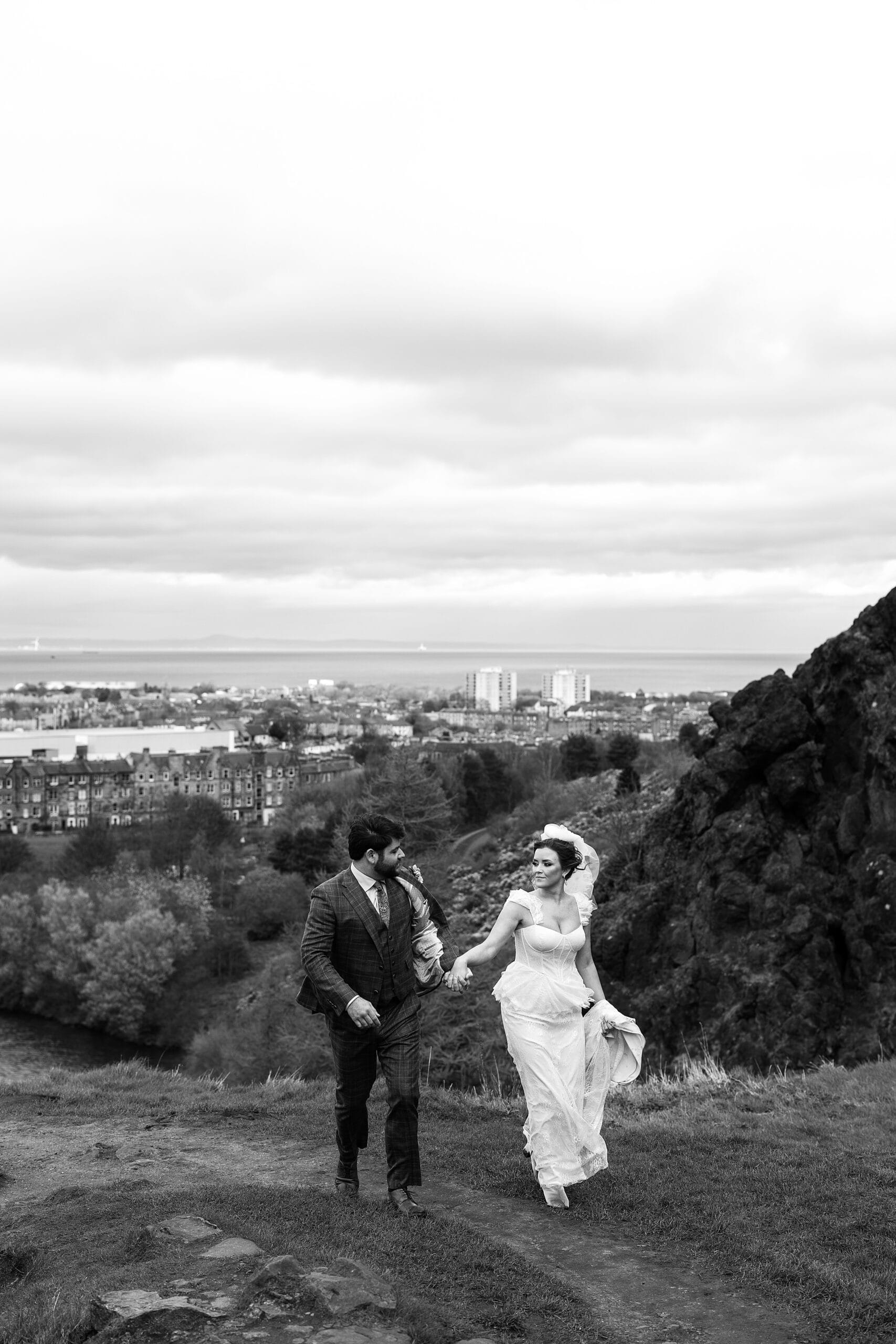 St Anthony's Chapel Ruins elopement wedding photography bride and groom portraits