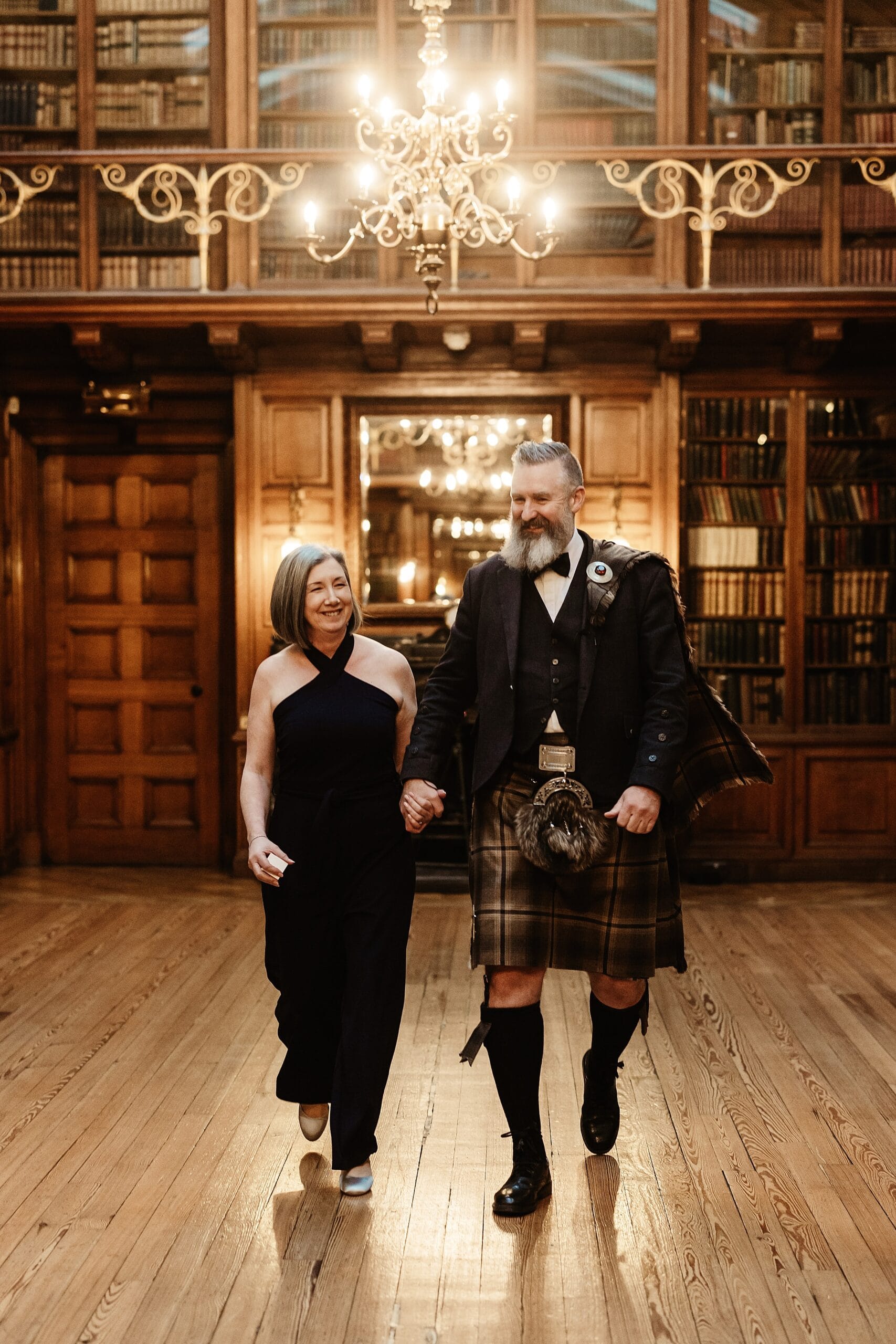 Royal College of Physicians Edinburgh micro wedding andrew d scott humanist walking mother of the bride into ceremony